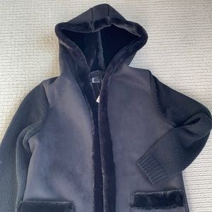 NWT Love Token Mixed Media Sweater Jacket